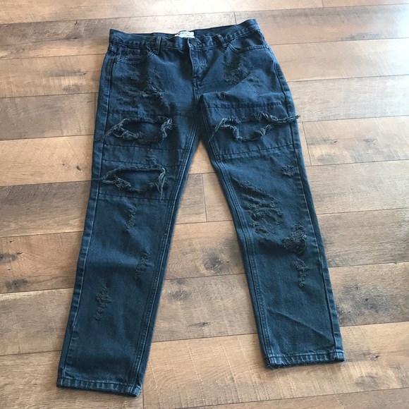 one teaspoon awesome baggies black jeans Sz 29 - Picture 6 of 12